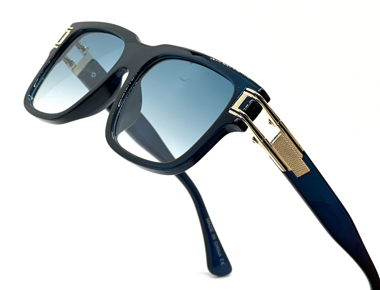 Fashion Men Sunglasses Designer New Style Classic Model Gold Metal Bar Retro NEW