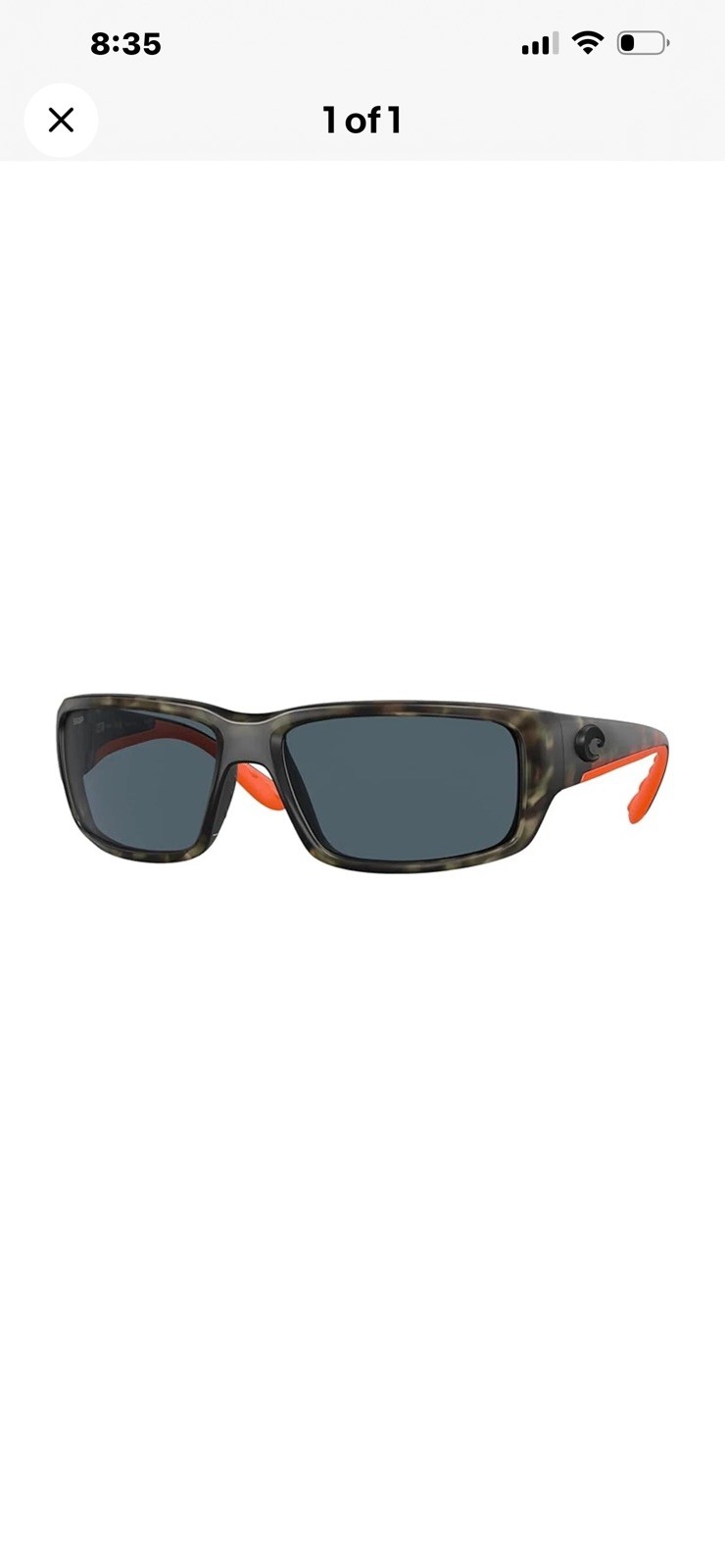 Costa Del Mar Fantail Wetlands / Gray POLARIZED sunglasses 580p ***