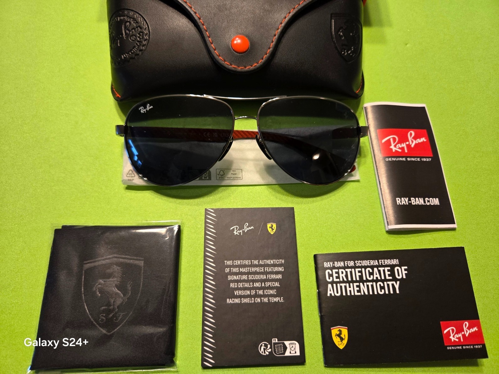New Ray-Ban Scuderia Ferrari RB8331M 9571 Gunmetal Dark Grey Sunglasses 61mm