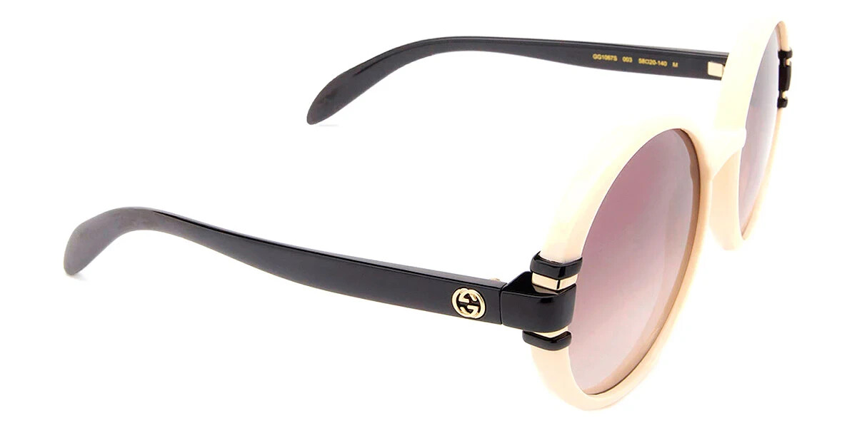 GUCCI | NEW | 1067S | 1067S – 003 | 58 | IVORY – BLACK | GRADIENT BROWN