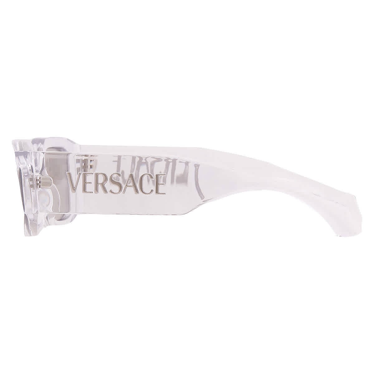 Versace Clear Mirror Silver Irregular Sunglasses VE4489U 148/8V 55