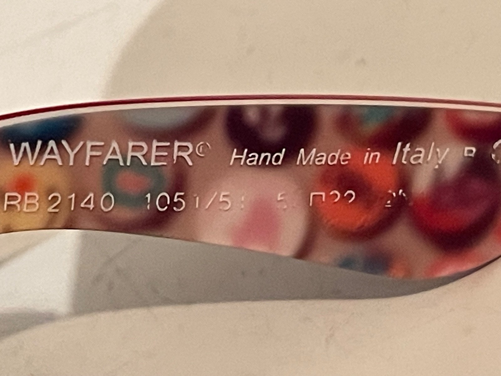 Ray-Ban Wayfarer RB2140 Special Series #4 Sunglasses Italy w/ Case Rare