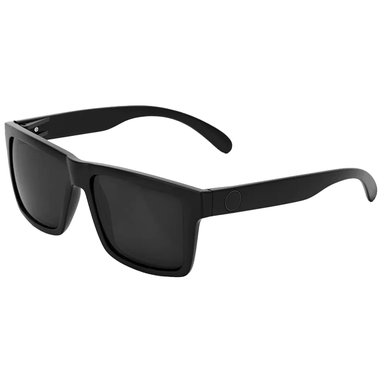 Men’s Polarized Square Sunglasses Matte Black Frame Dark Smoke Lens Z80 NIB