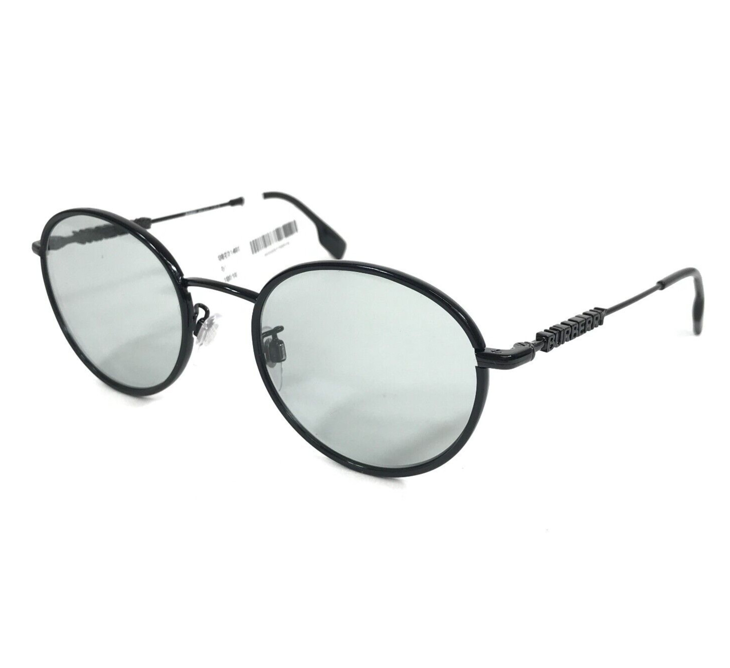 Burberry Sunglasses B3148-D 1001/87 Black Round Frames w/ Gray Lenses 51-20-140