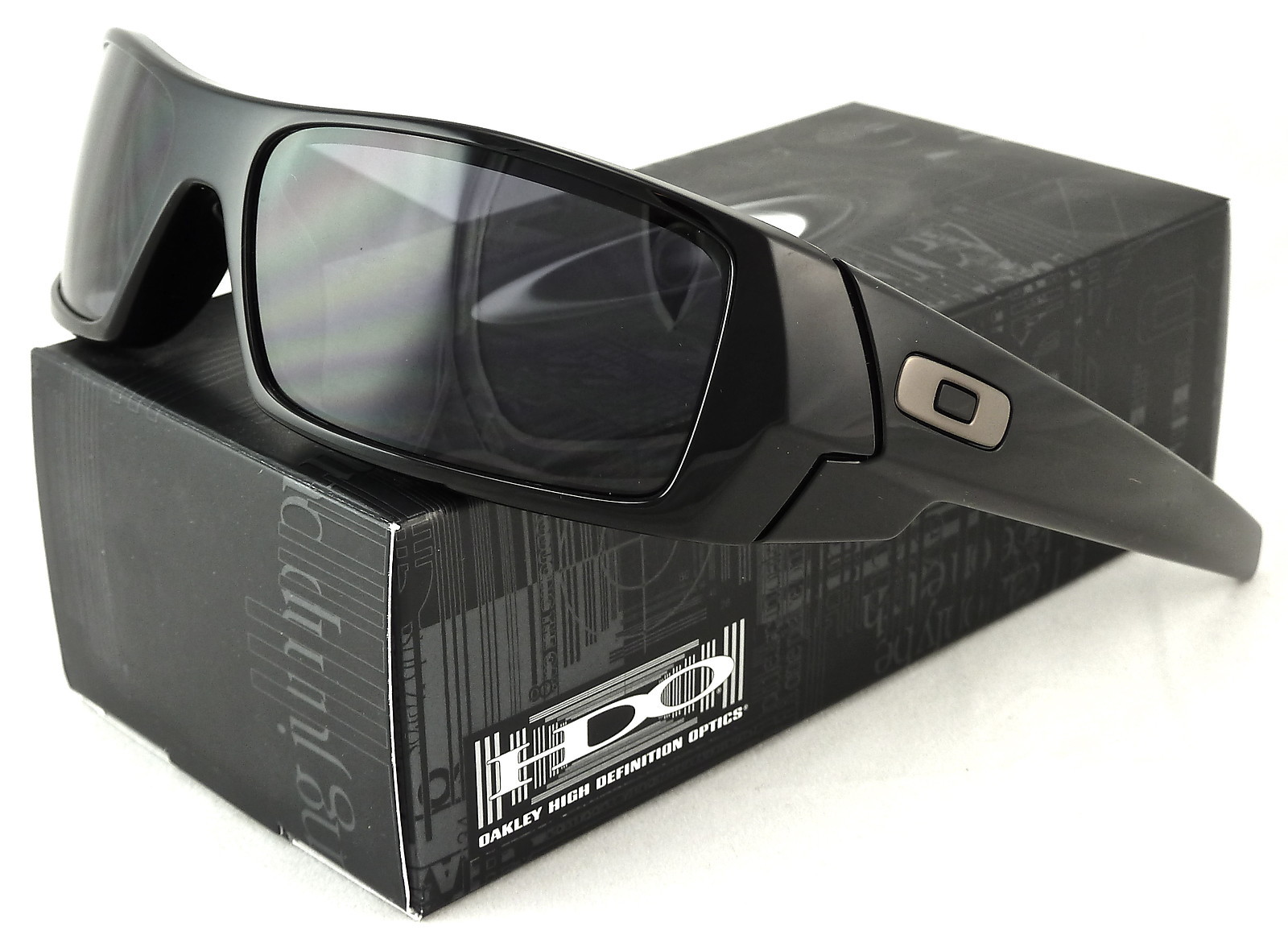 New Oakley Gascan Sunglass Polished Black l Grey 03-471