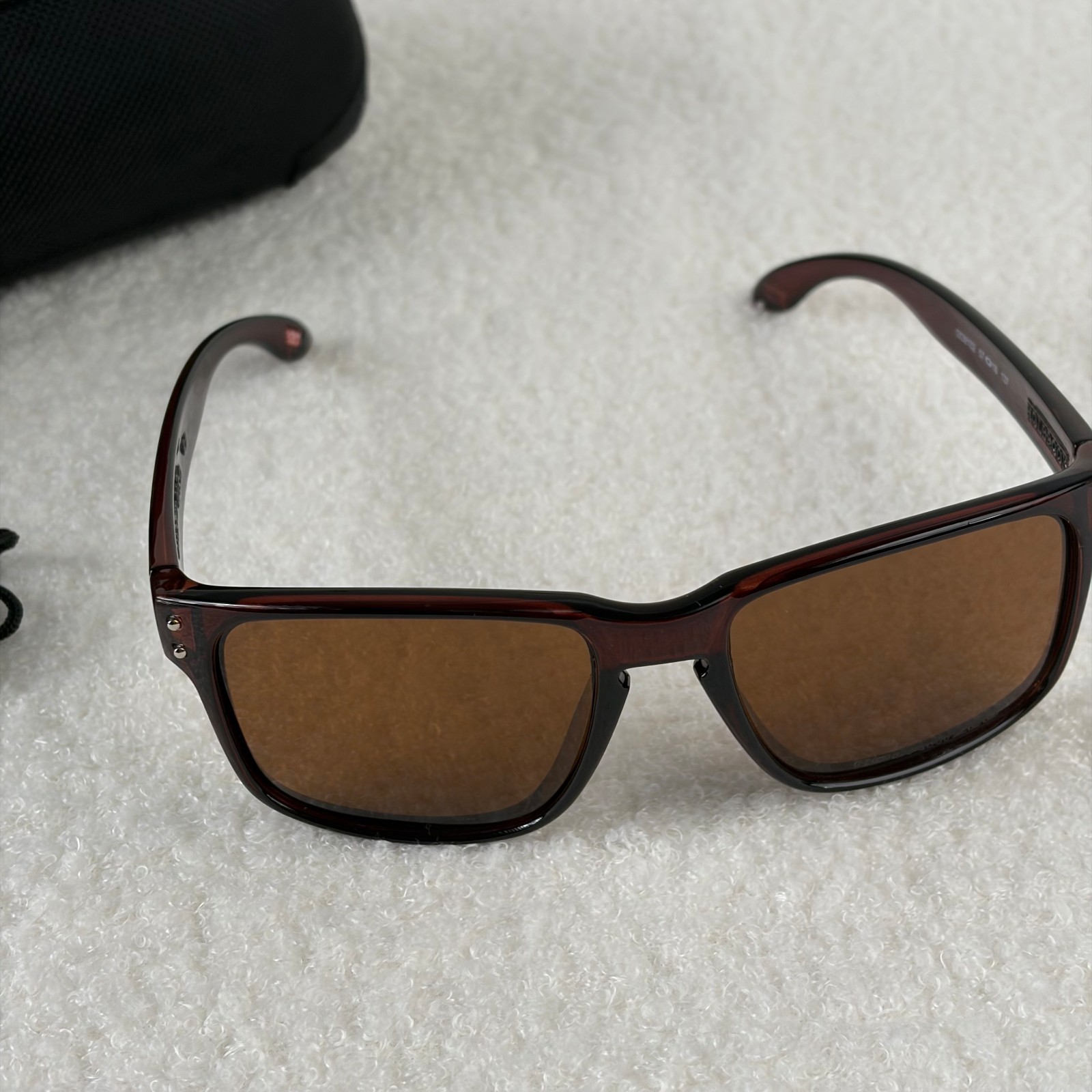 Oakley Holbrook Translucent Brown Frame Brown Polarized Sunglasses OO9102