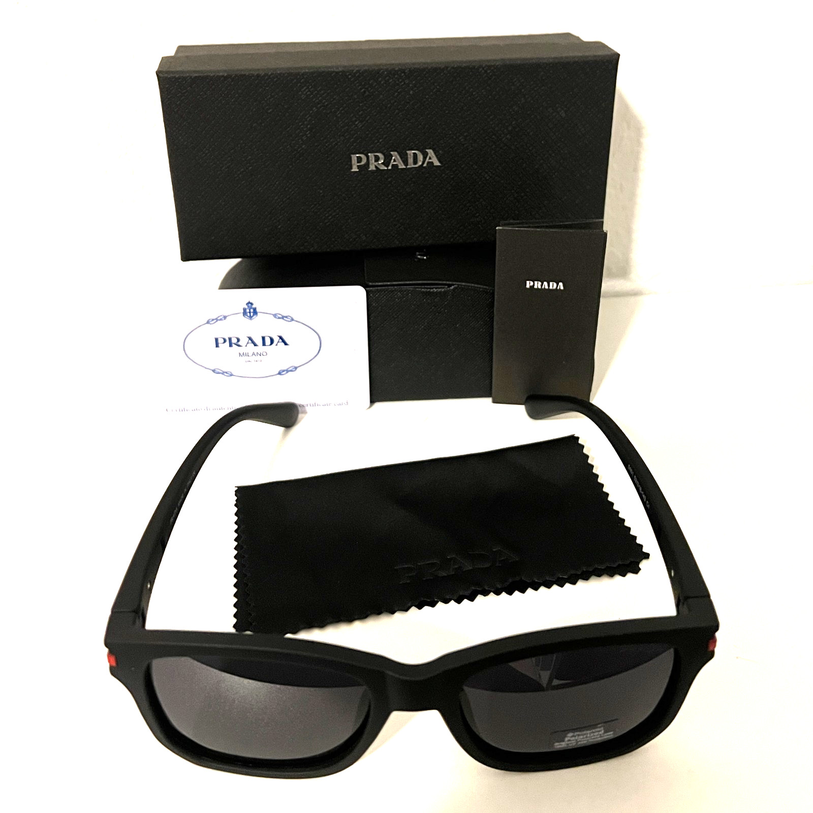 Prada Linea Rossa Black Sunglasses