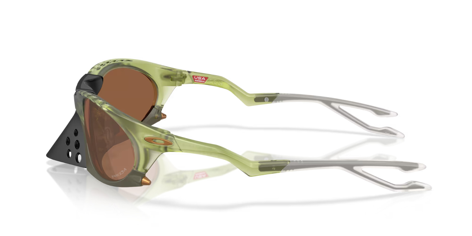 Oakley PLANTARIS Sunglasses OO9437-0363 Matte Transparent Fern W/ PRIZM Tungsten