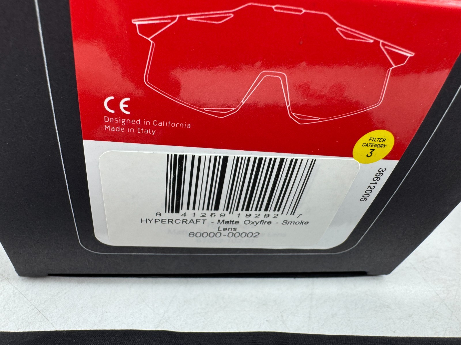100% Hypercraft Sport Performance Frameless Sunglasses Matte Oxfire Smoke Lens