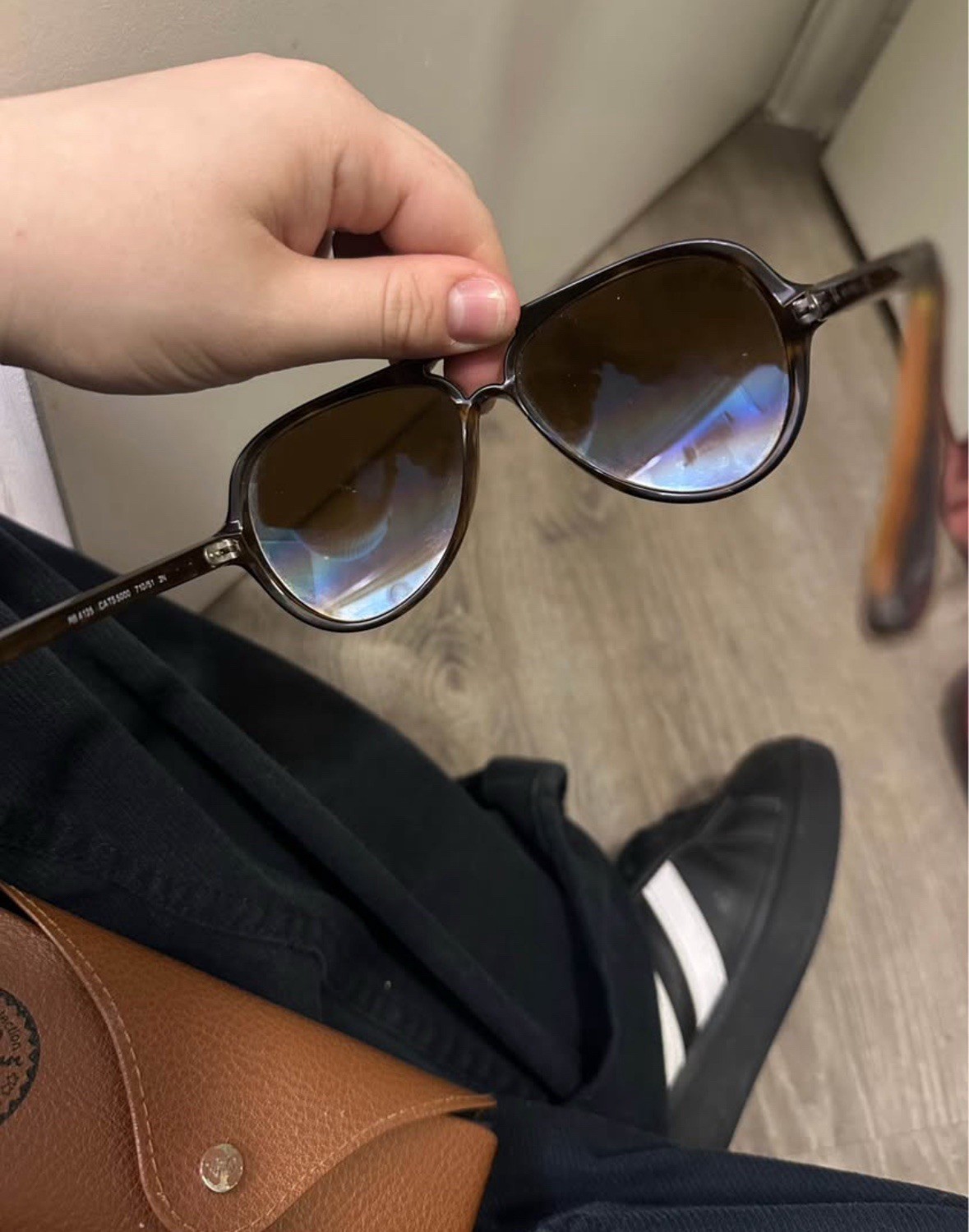 Ray-Ban Cats 5000 Classic Pilot Sunglasses Tortoise Brown Gradient 140mm