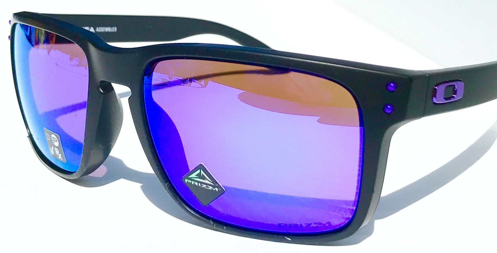 NEW* Oakley HOLBROOK XL Matte Black w PRIZM Violet Iridium Sunglass 9417-20