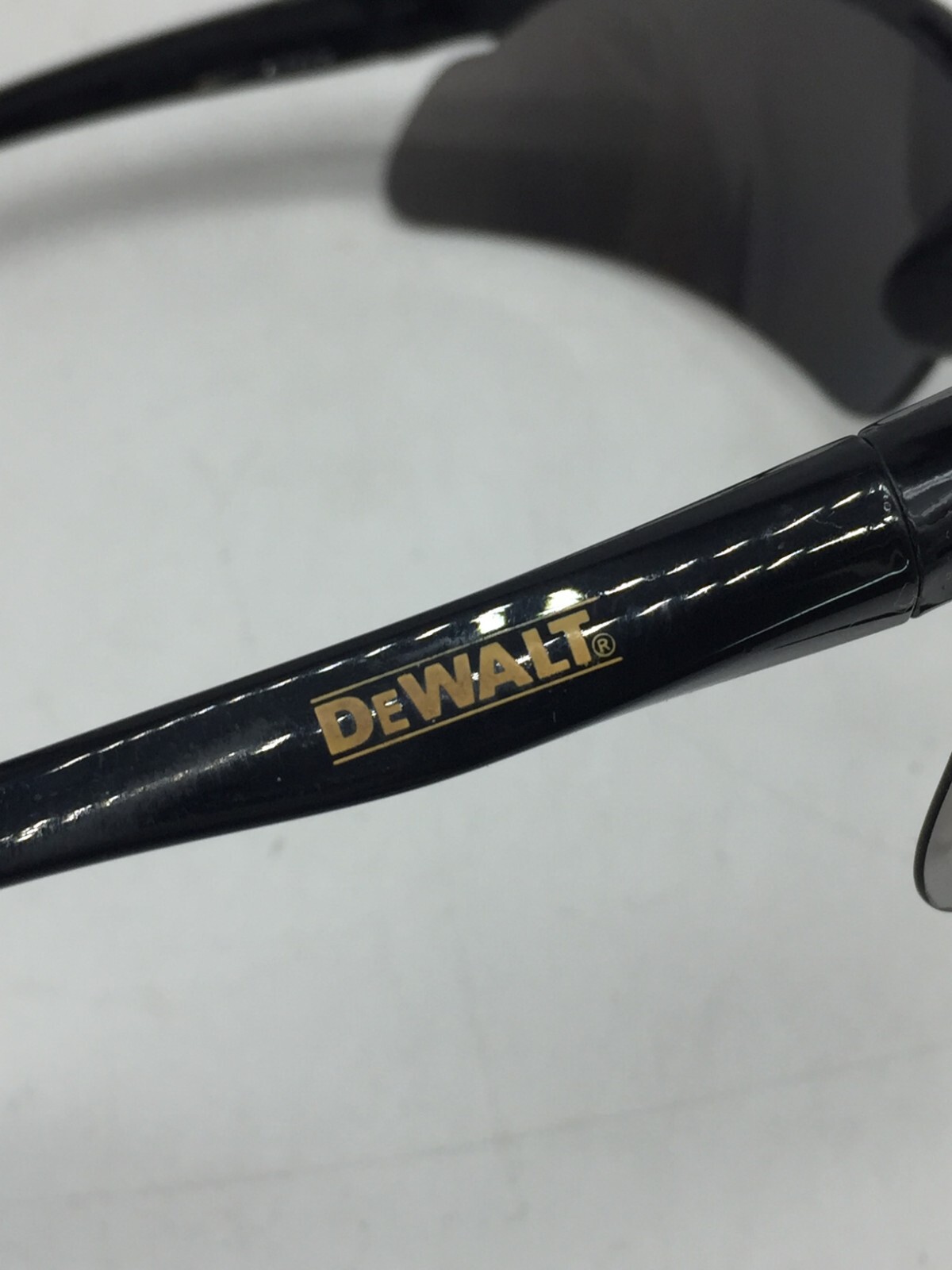 Lot of 2 Black Safety Sunglasses Z87+ Smoke Lens: Nemesis and DeWalt