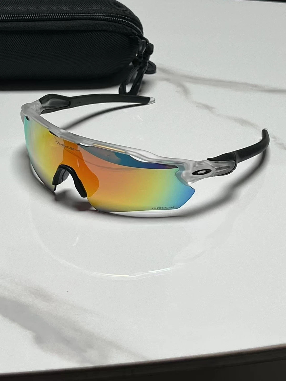 NEW OO9208 Oakley Radar EV Patn Sunglasses Transparent Frame Polarization Lenses