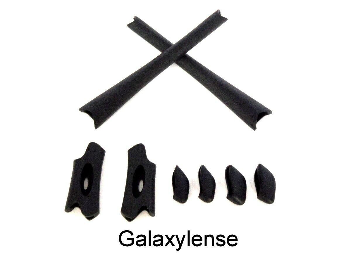 Galaxy Replacement Lenses + Rubber Kits For Oakley Flak Jacket Black