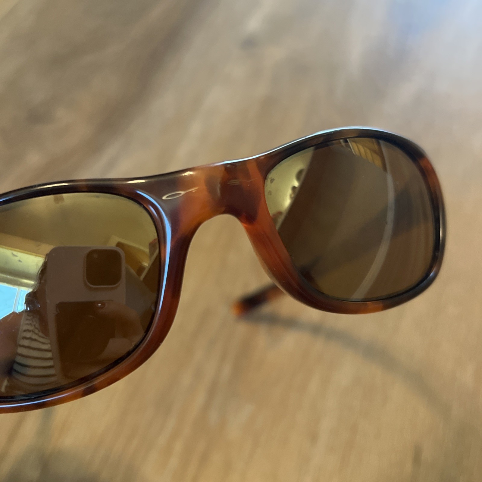 Vintage Oakley Tens 1.0 Brown Tortoise Wrap Sunglasses FRAMES ONLY Made In USA