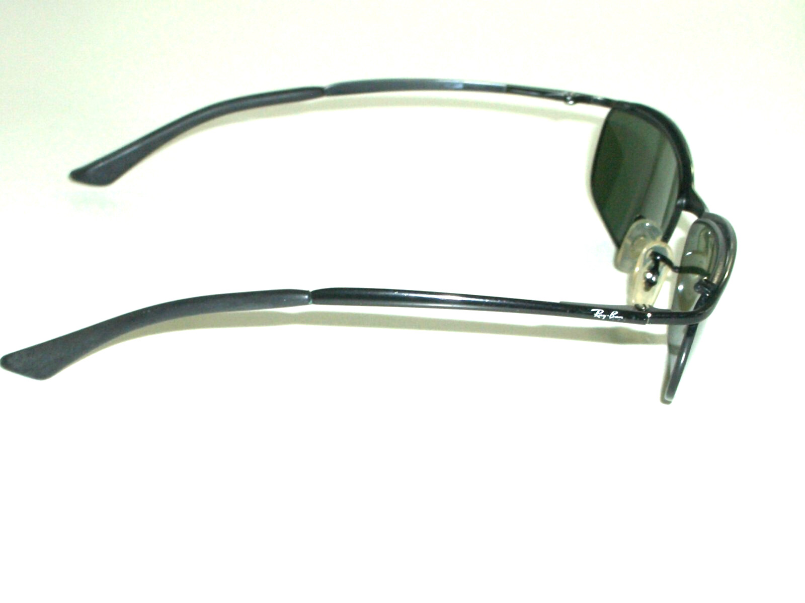 RAY BAN RB3177 ELEGANCE SLEEK G15 UV BLACK RECTANGULAR FLEX HINGES SUNGLASSES