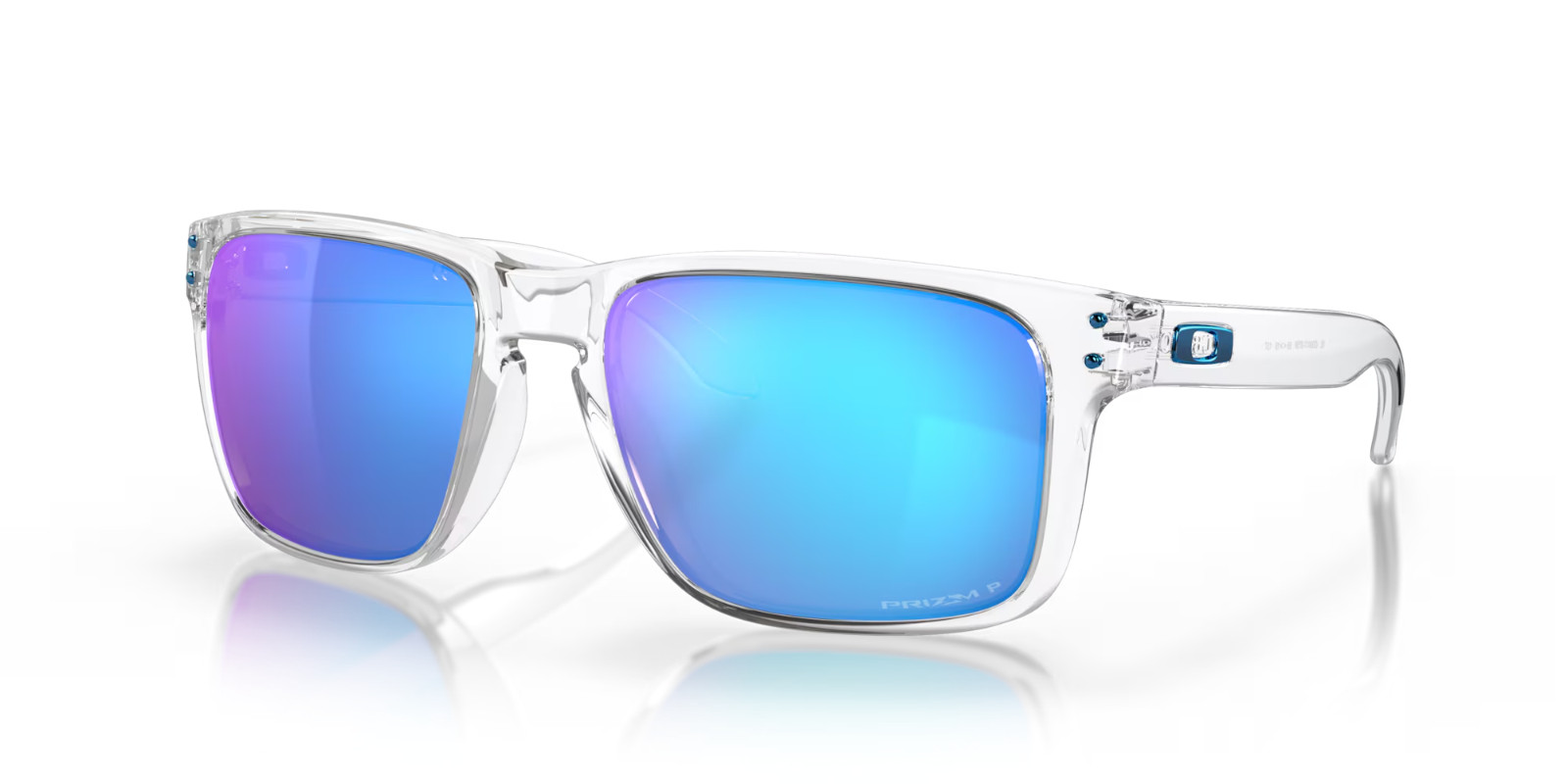 Oakley Sunglasses Holbrook XL OO9417-0759 Clear W/ PRIZM Sapphire POLARIZED