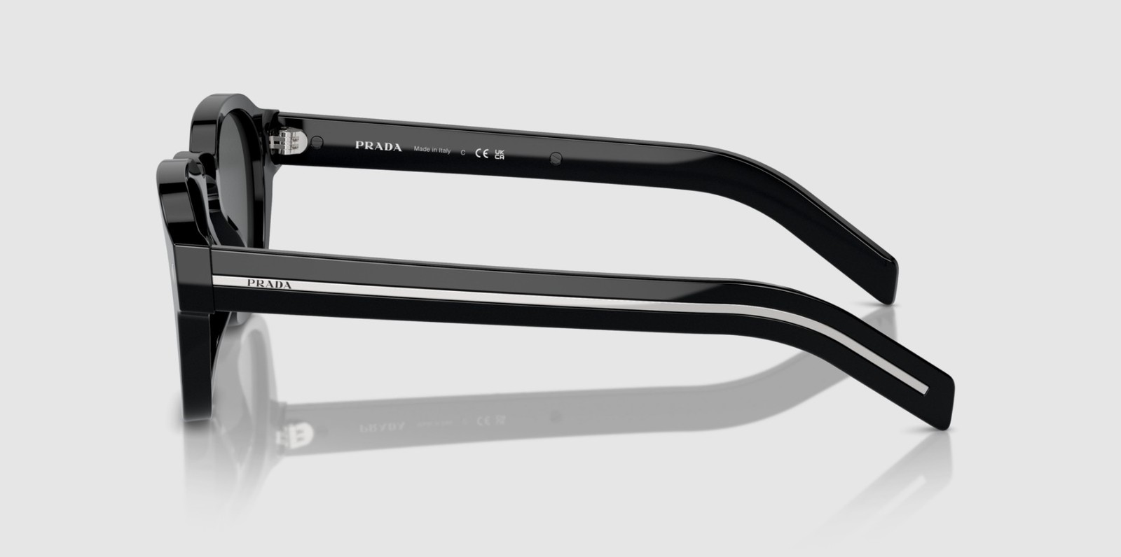 PRADA PR A16S 16K731 Black Dark Grey 52 mm Men’s Sunglasses