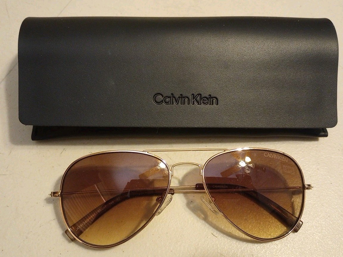 Calvin Klein Aviator CK19314S 717 Size 58[]17 140mm Men’s Sunglasses SCRATCHES