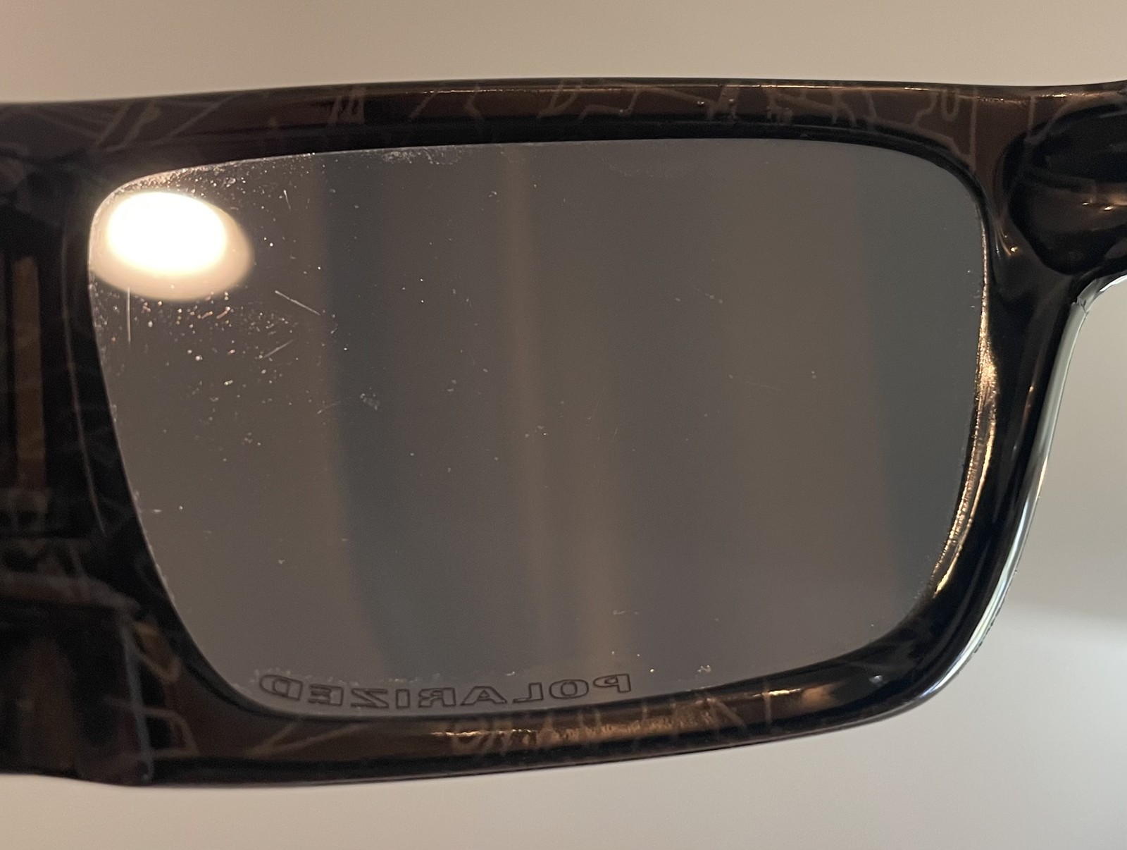 Oakley Fuel Cell Black / Silver Ghost Text – Black Iridium Polarized – NEAR MINT
