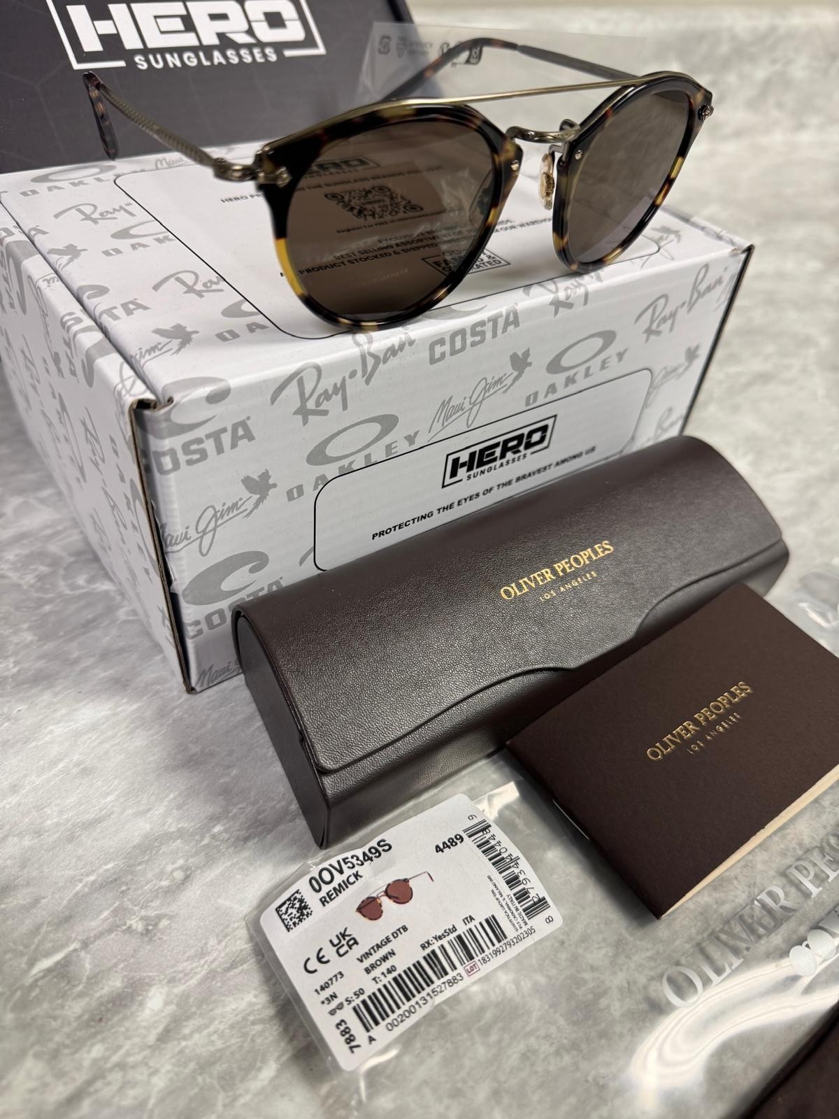 OLIVER PEOPLES | NEW | REMICK | 5349S 140773 | TORTOISE | BROWN