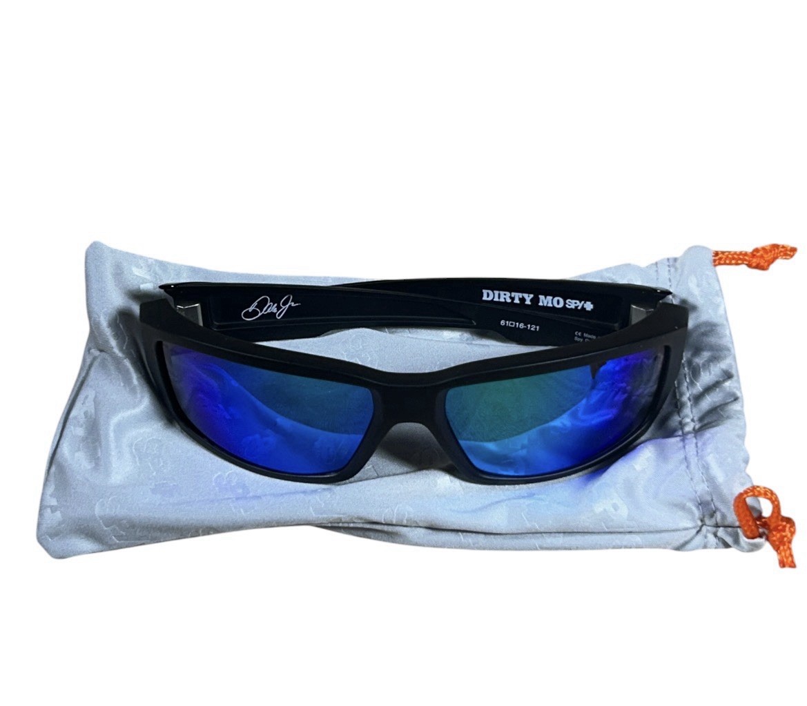 Spy Optic + Dirty Mo Tech Black Mirrored Sunglasses 61 [] 161 – 121 Dale JR