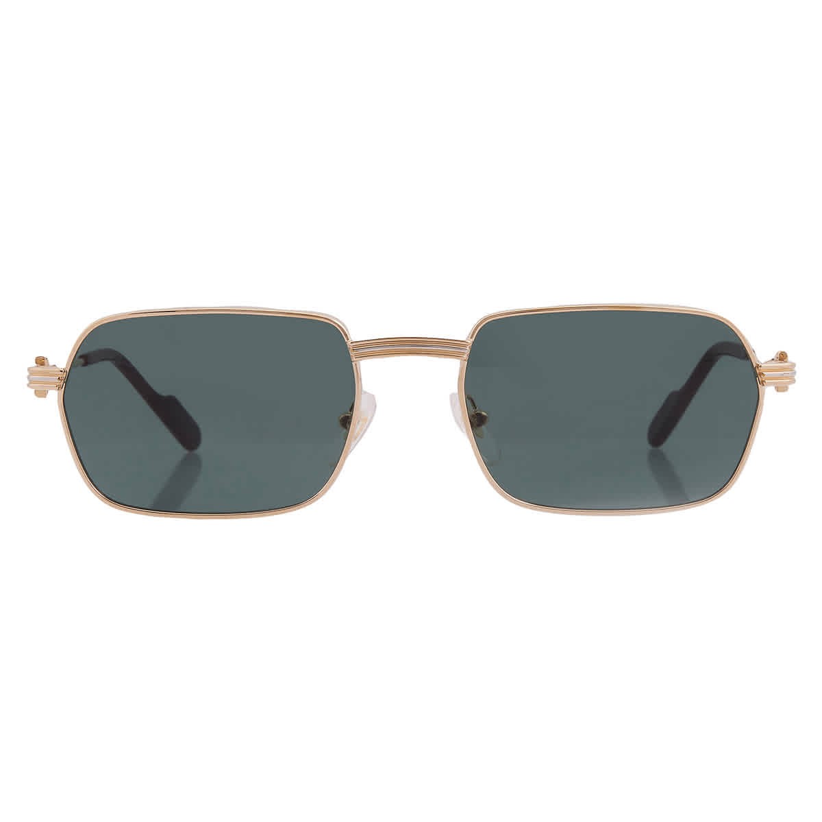 Cartier Premiere de Cartier Green with Light Mirror Geometric Men’s Sunglasses