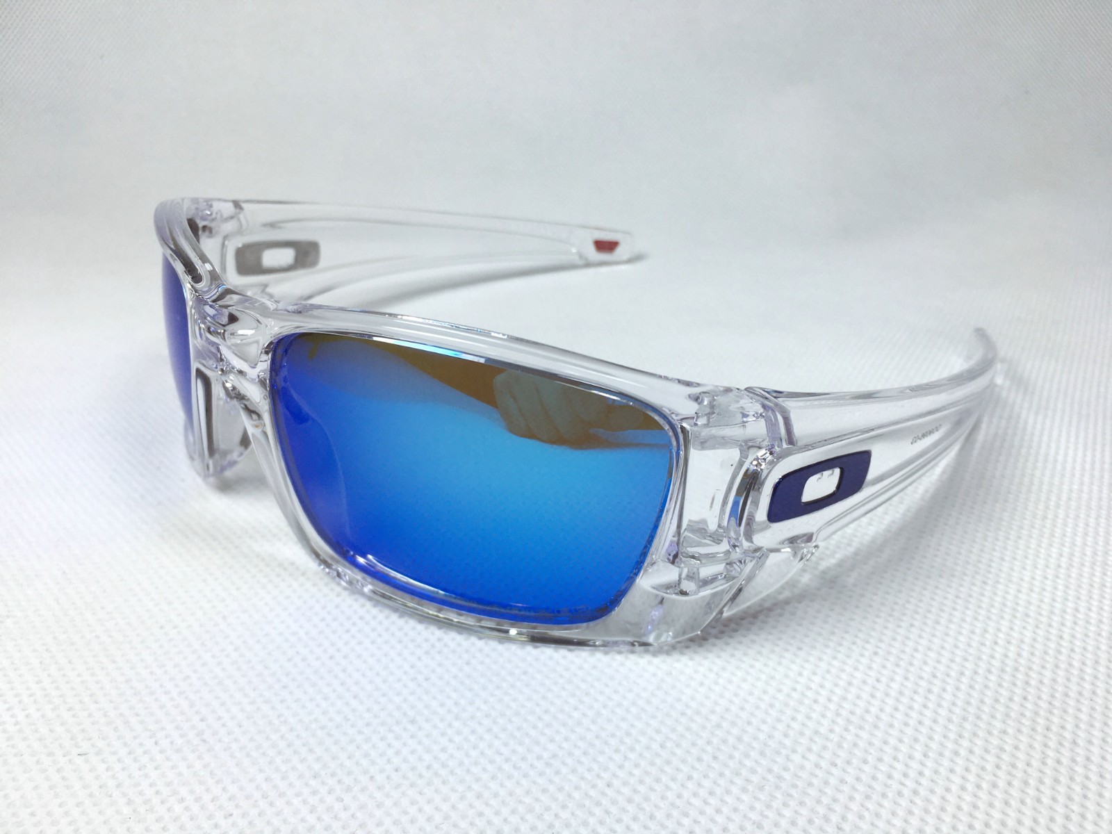 Oakley OO9096-03 FUEL CELL Matte transparent /Blue Polarized Sunglasses