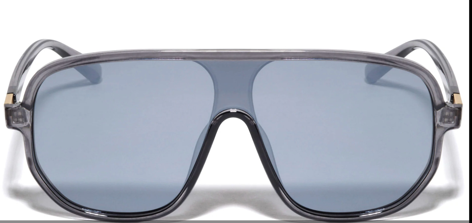 Men Guy Dude Square Sunglasses Shades 100% UV Protection Fashion Flat Black Lens