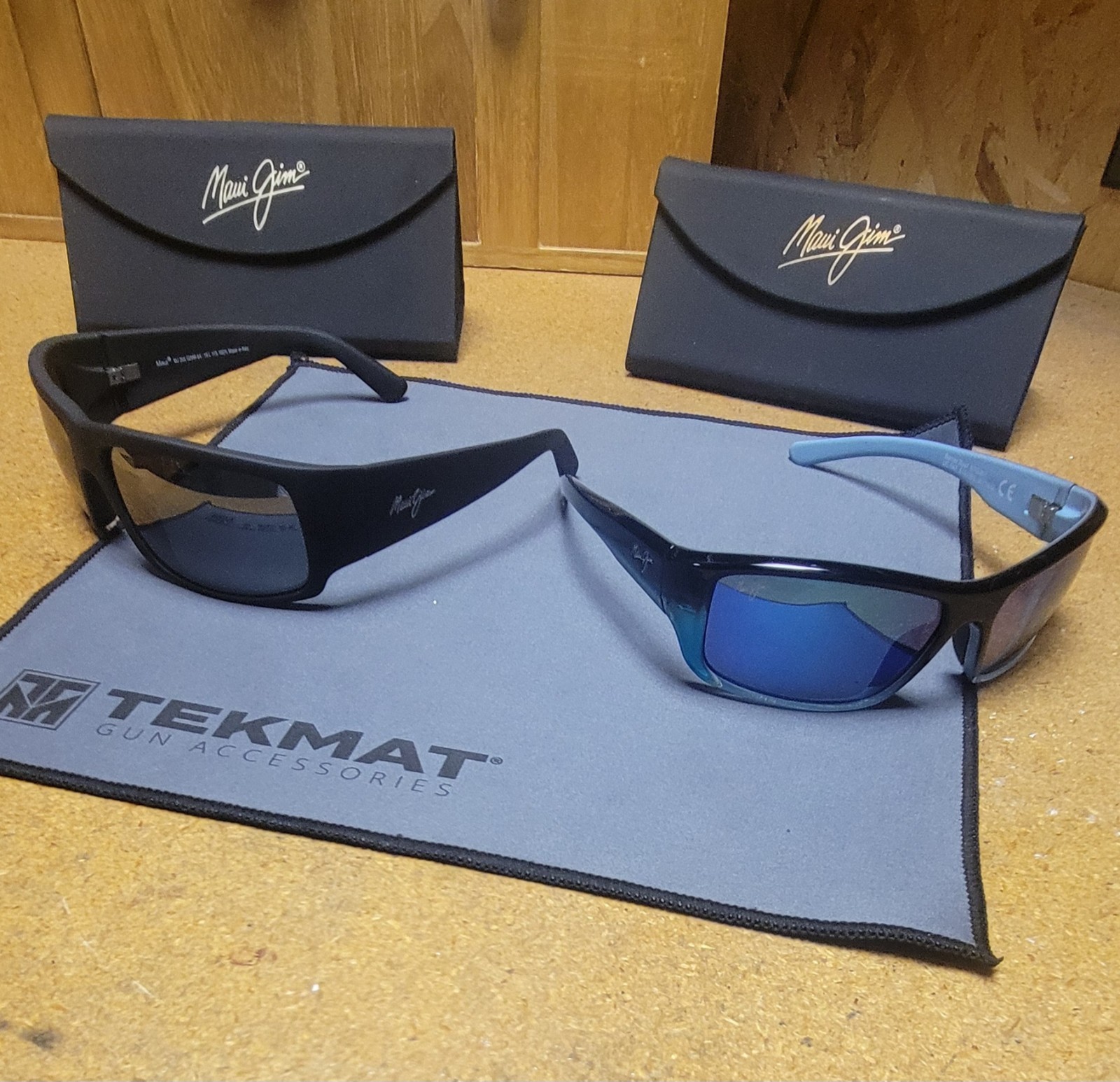 NEW Maui Jim WORLD CUP Polrized Grey & Barrier Reef Blue / Purple Polrized