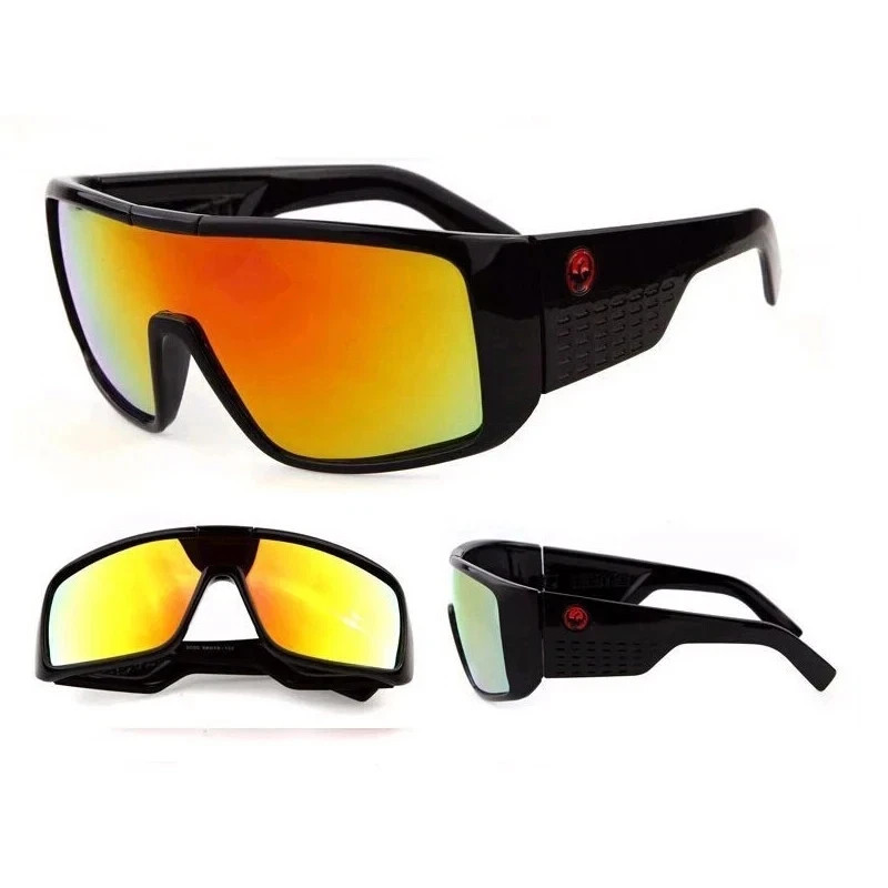 New Dragon Windproof Shield Frame Polarized Sunglasses Men Sport Goggle Eyewear