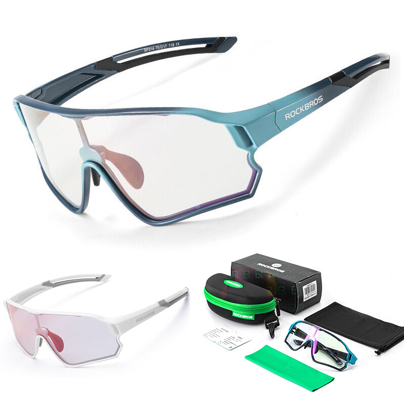 ROCKBROS Children’s Cycling Glasses Polarized Photochromic Sports Glasses UV400