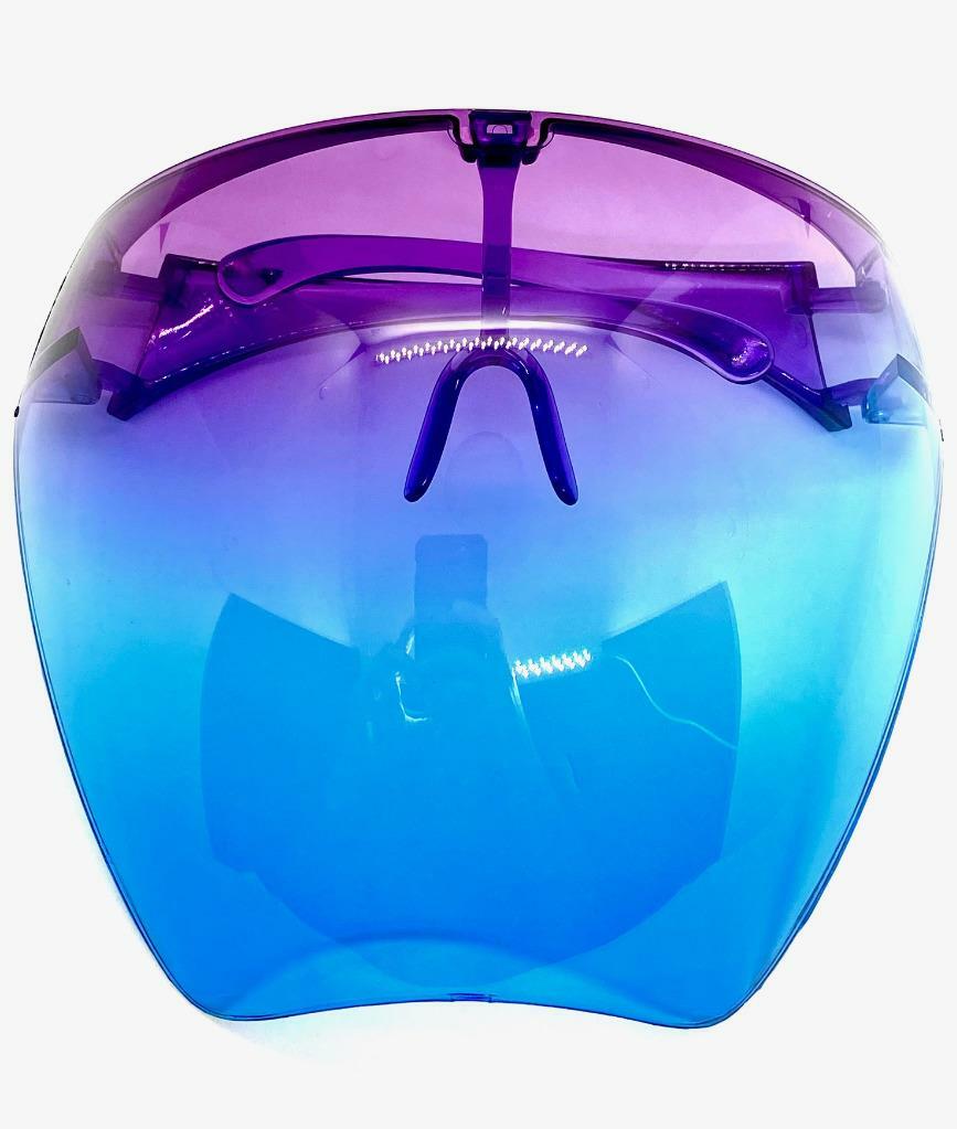 Oversized Bubble Face Shield Visor SUN GLASSES Protective Eyewear Anti Fog Lens