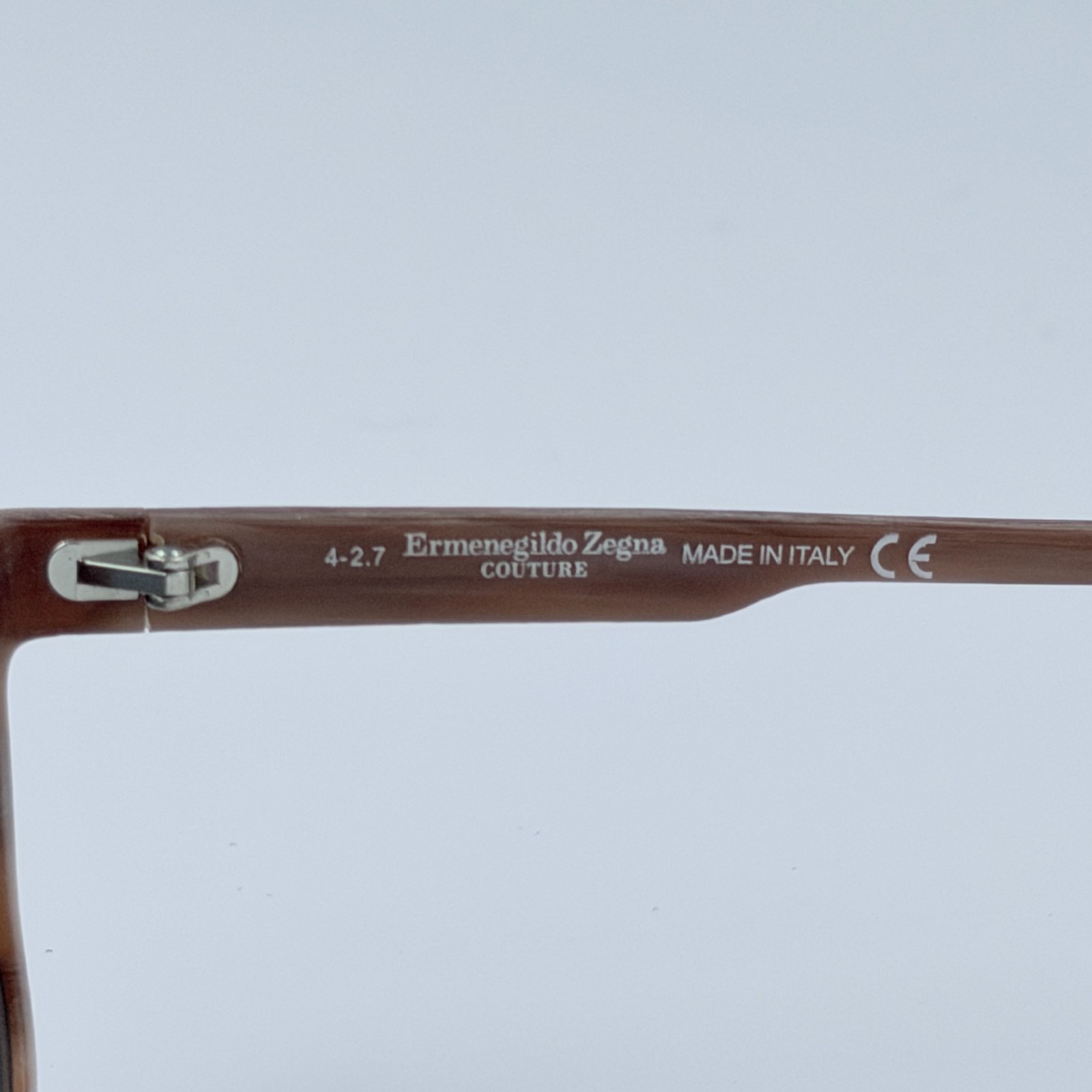 NEW Ermenegildo Zegna Couture ZC0028 47V Sunglasses Wood Grain Men’s Italy