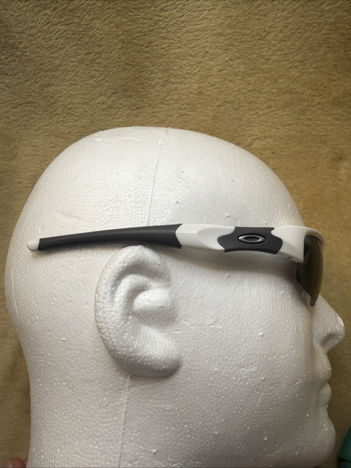 Oakley Flak 03-917 White Grey Frame W/ Dark Smoke Lenses 63O20 Made in USA