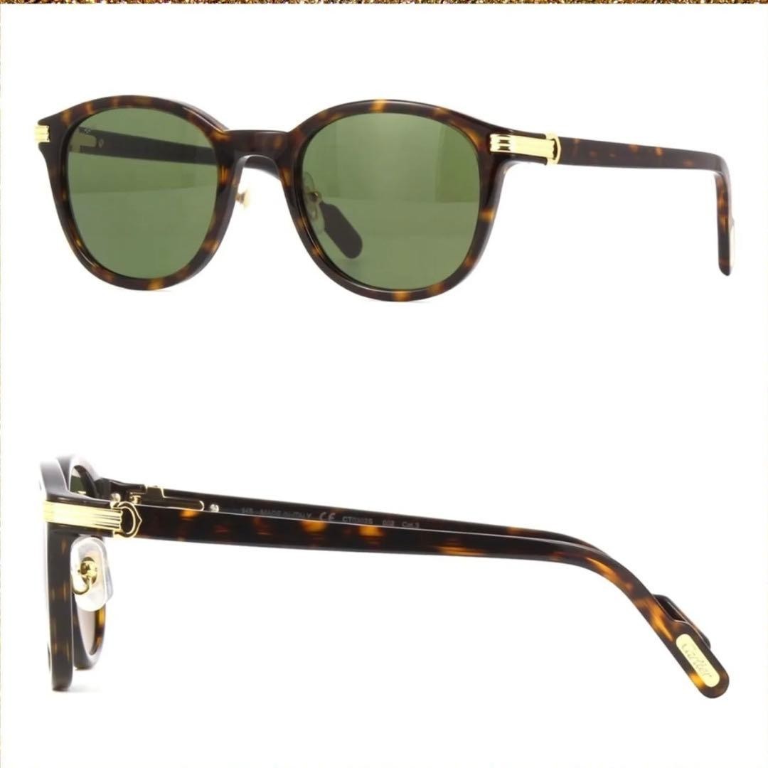 Cartier Premiere de Cartier Sunglasses CT0302S Brown Tortoise Frame Used From JP