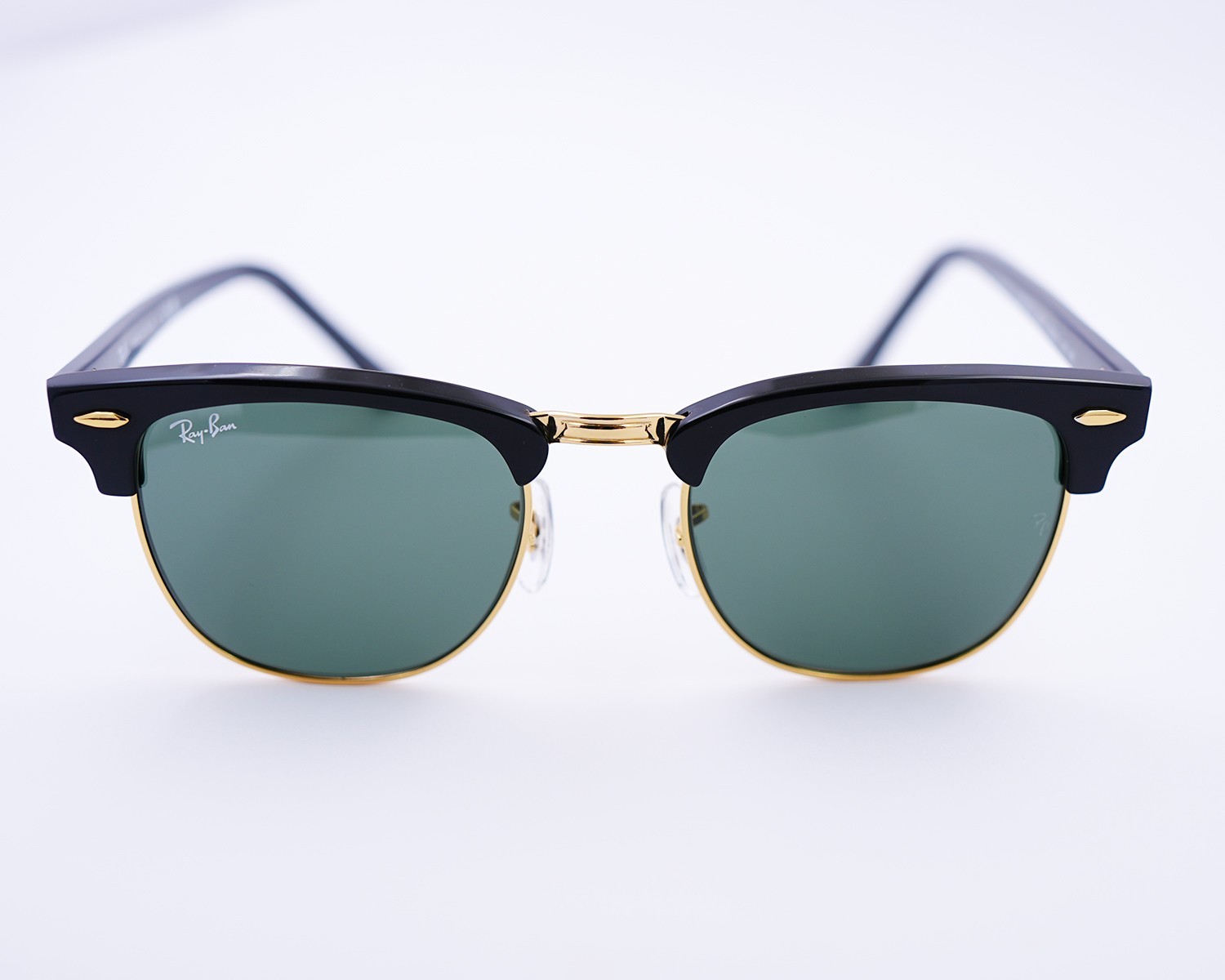 Ray-Ban Sunglasses RB3016 Clubmaster Classic Black Frame Green Lens Unisex 49mm