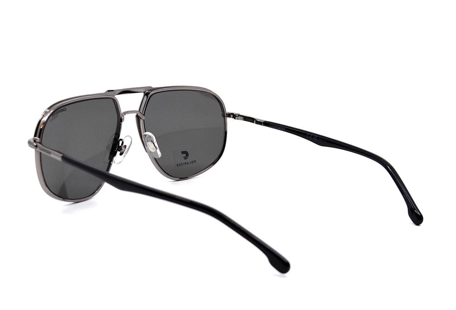 NEW CARRERA 318/S BLACK GREY POLARIZED AVIATOR AUTHENTIC SUNGLASSES