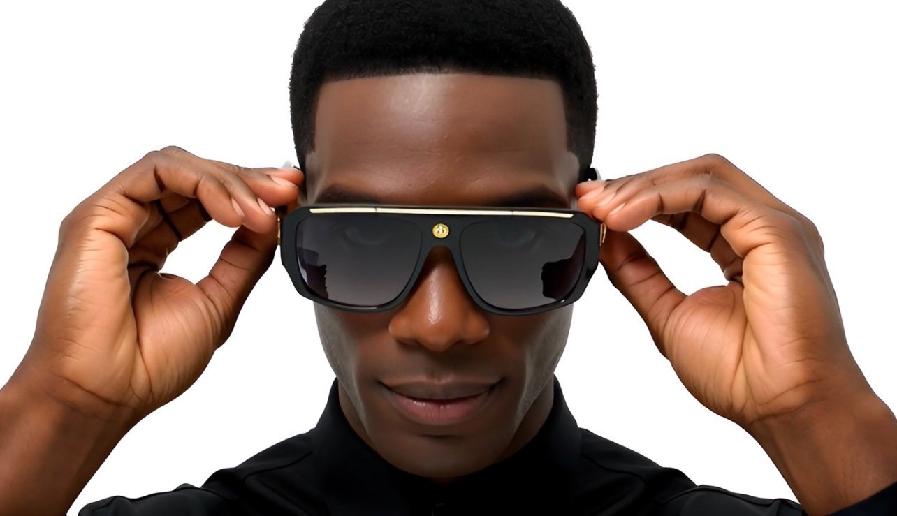 Men Clear Lens Eye Glasses Hip Hop Shades Fashion Oversized Designer Sunglasses
