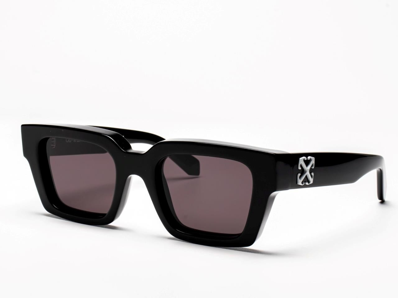 Off-White Virgil OERI126-L Eyeglasses Black Logo White 1007 Authentic 53mm