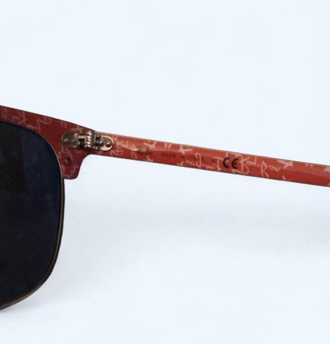 Ray-Ban Clubmaster RB3016 Black Frame/Black Glass Lenses 140mm Temples