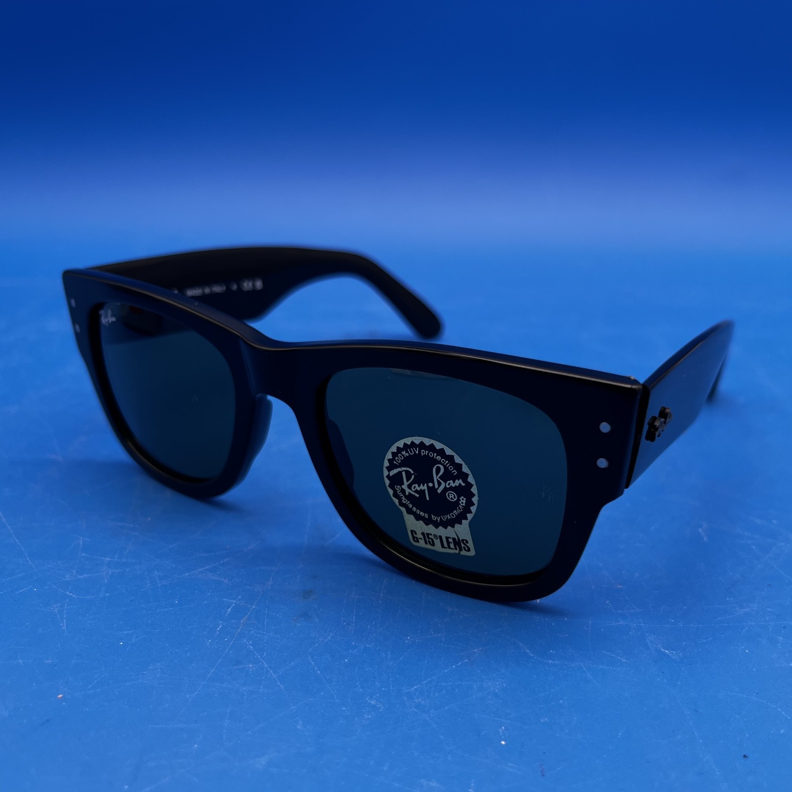 Ray-Ban RB0840S Mega Wayfarer 901/31 51mm Black Frame/Green Lens Sunglasses