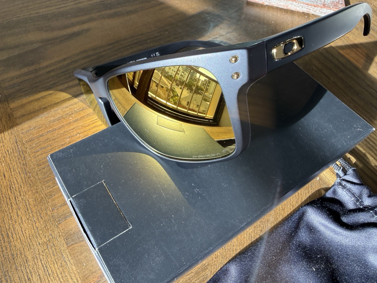 Oakley Holbrook XL Polarized Matte Black Prizm 24k Lens 009417-4459