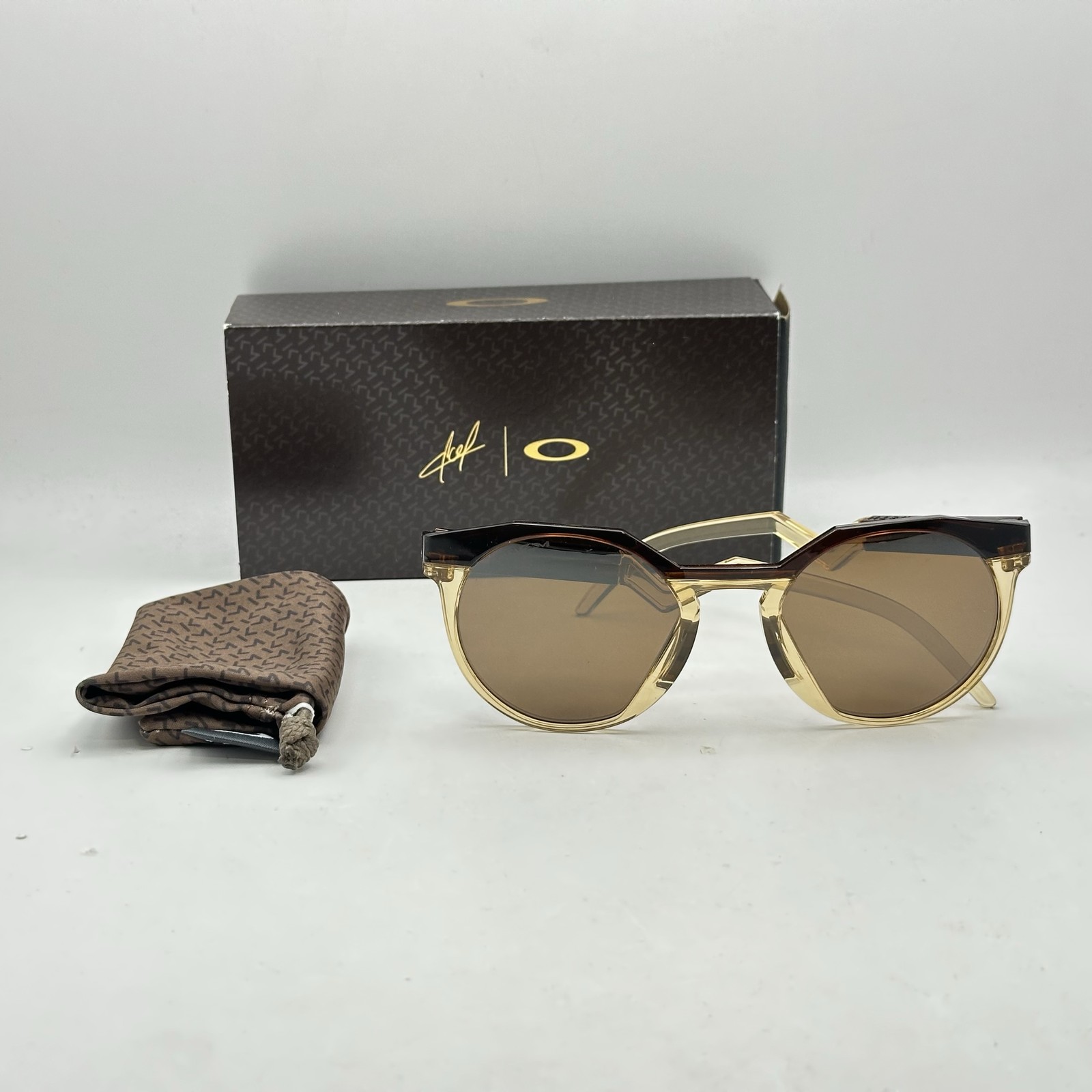 Oakley HSTN Irregular Round Prizm Sunglasses OO9242 Amber/Curry/Tungsten