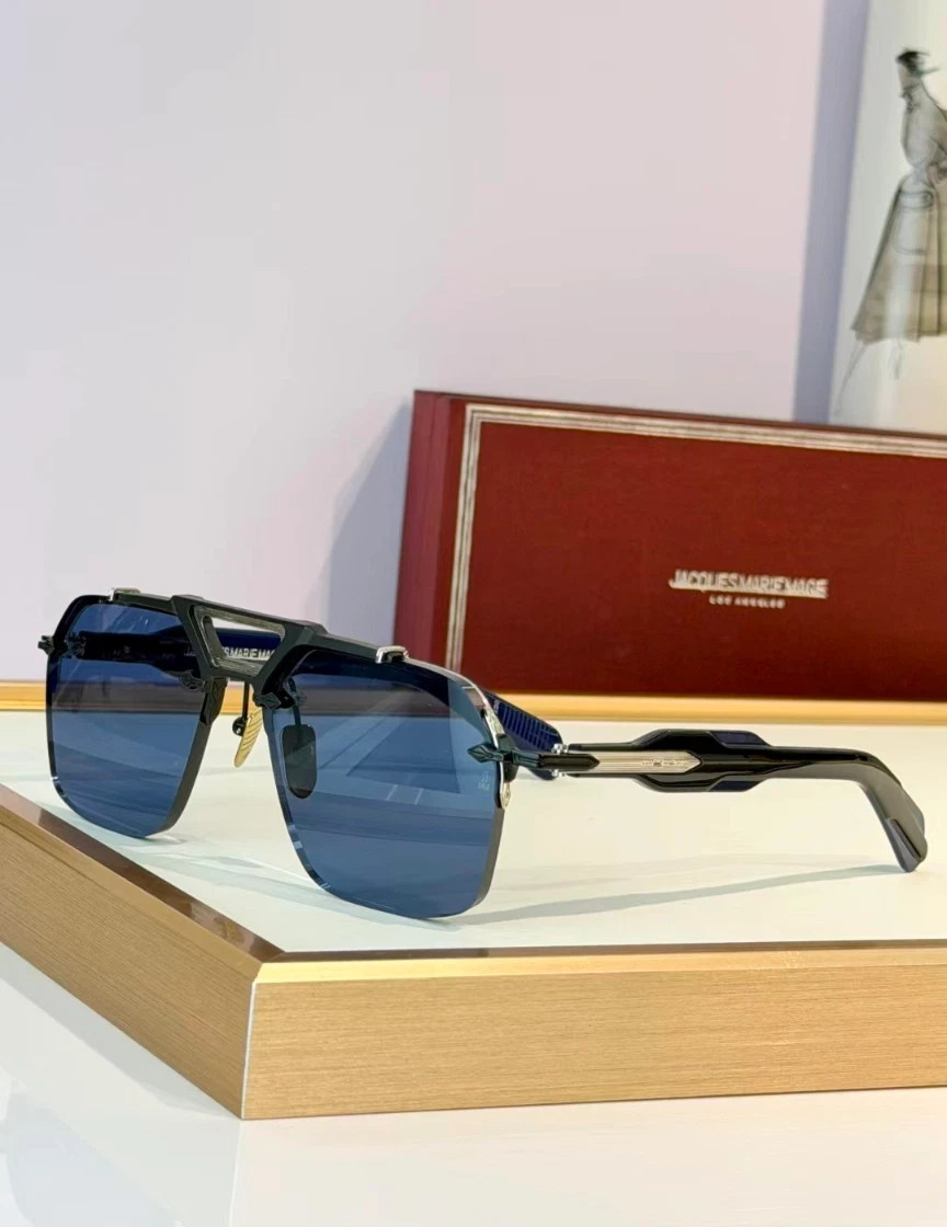 Jacques Marie Mage SILVERTON Black/Blue 57-16-140mm New w / Case
