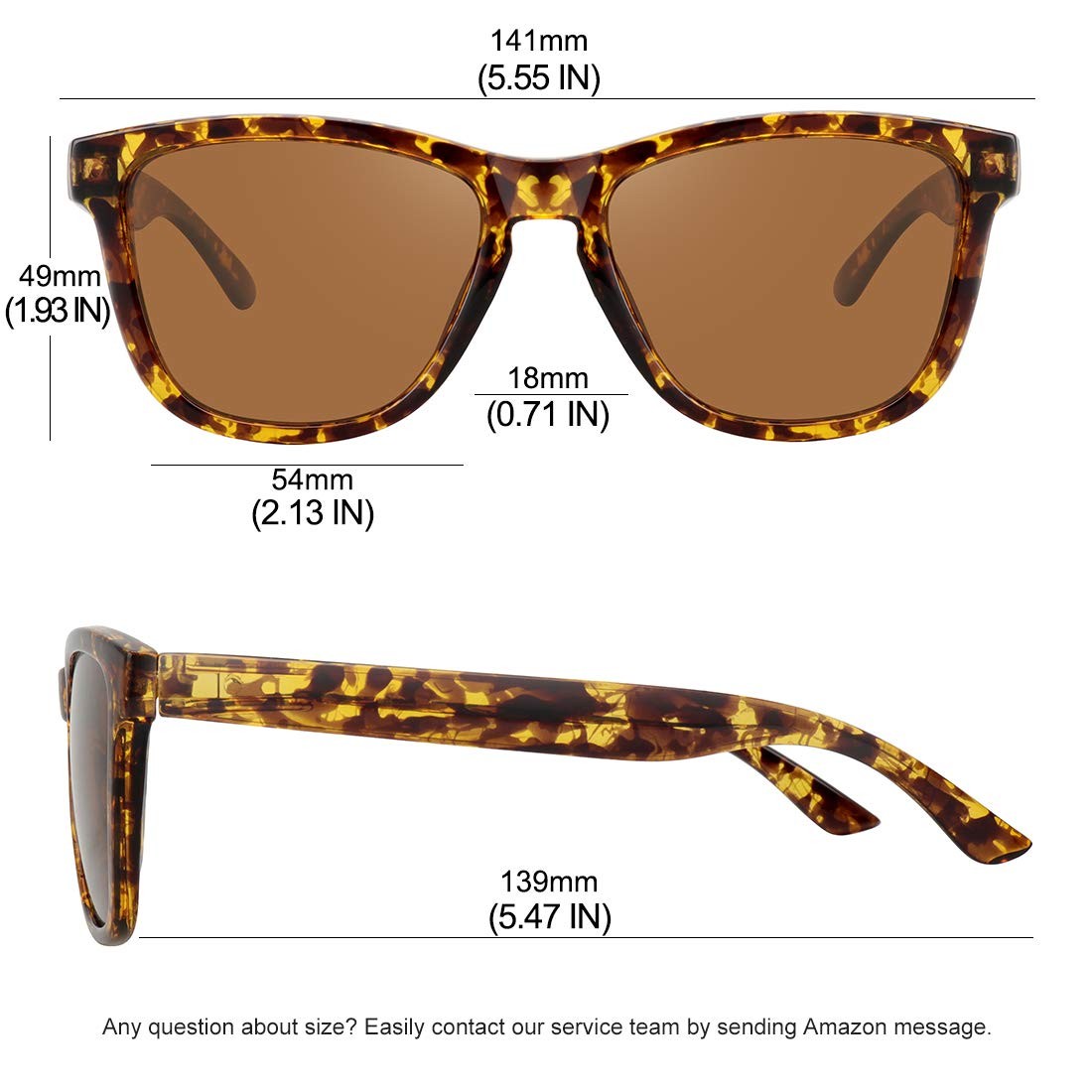 Polarized Sunglasses for Men Women Retro Vintage Classic Designer Style
