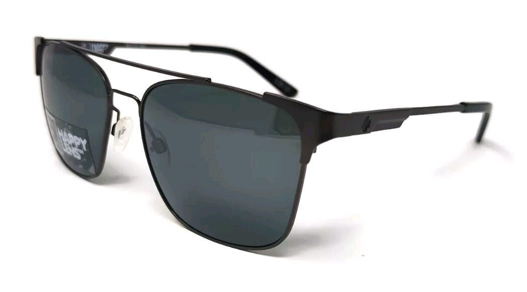 Spy Wingate Sunglasses – Matte Gunmetal/Mirror Gray Green Silver Lens