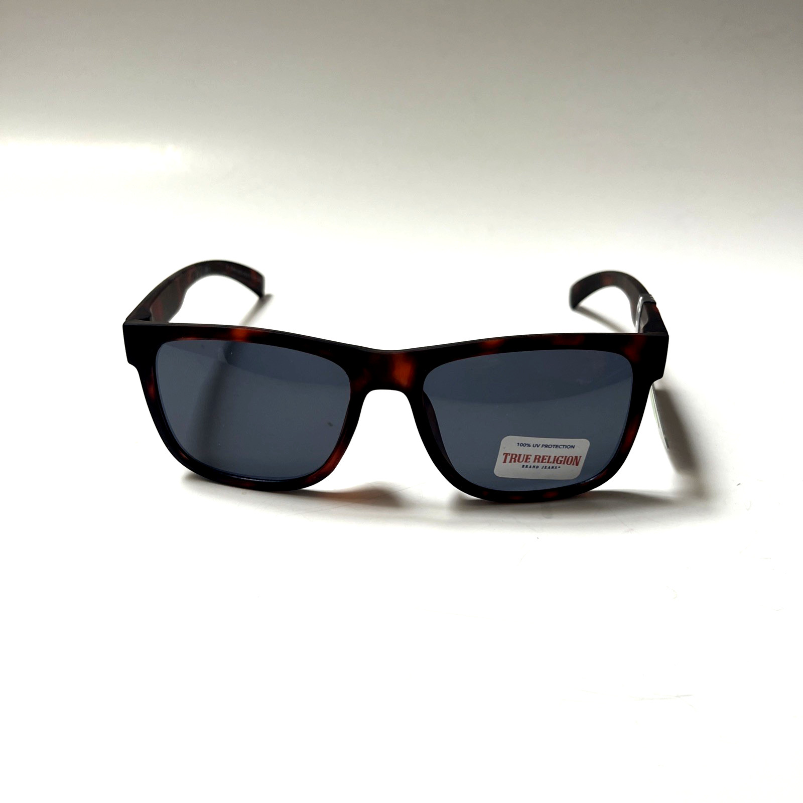 New TRUE RELIGION Classic Sunglasses Matte Tortoise Acetate Orange Logo