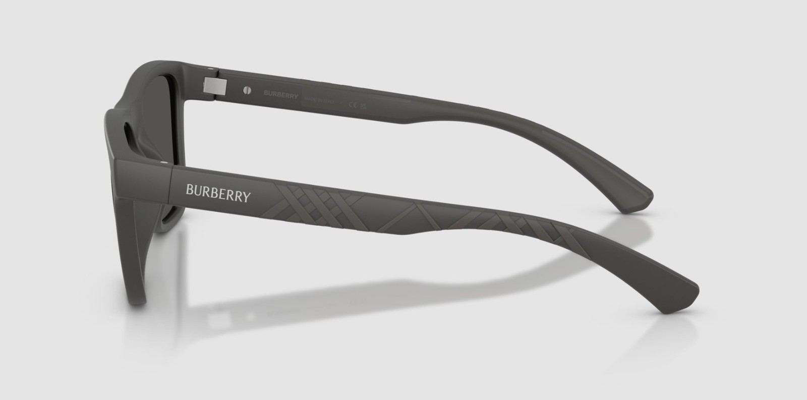 BURBERRY BE4482U 423387 Matte Grey Dark Grey 55 mm Men’s Sunglasses