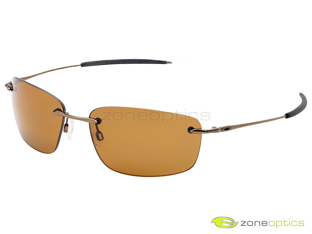 Oakley Nanowire 1.0 Polarized Sunglasses 30-754 Brown Chrome/Bronze (no etching)